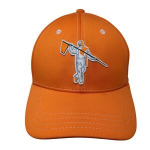 Looper Tomord Golf Fitted Hat Orange S/M Embroidered 6 Panel Polyester